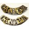 Shoulder titles CANADA (brass)