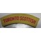Shoulder title Toronto Scottish 4 Canadian Division (canvas)