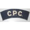 Shoulder title Canadian Postal Corps C.P.C. (canvas)