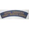 Shoulder title Royal Canadian Army Service Corps R.C.A.S.C. (canvas)