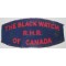 Shoulder title The Black Watch R.H.R. of Canada, 2nd Canadian Division