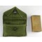 Pouch OD First Aid Kit Canvas US Army M1942 with correct laminated paper and foil wrapping dressing