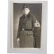 Studio portret (Mil Postcard) RAD man in greatcoat