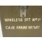 Kist No 1 lampen WS 19 (Case No 1 Spare Valves WS19)