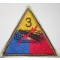 Mouwembleem 3e Armored Division (sleeve badge 3rd Armoured Division)