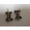 set of two brass coloured numerals  XV for shoulderboards Heer