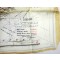 Scarce RAF Air Ministry escape silk map - France Spain