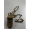 Whistle brass with chain and hook 