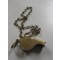 Whistle brass with chain and hook 