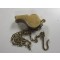 Whistle brass with chain and hook 