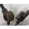 WW2 German Wehrmacht Panzer`s 1943 Headphones Dfh b 43 and Throat Microphone set