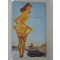 Postcard size Varga style Pin up