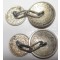 Manchetknopen zilver 25 cents/10 cents  konings gezinden 1940-45