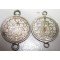 2 stuks zilver 10 cents voor verlening armband konings gezinden 1940-45