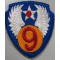 Mouwembleem 9th Air Force (Sleeve patch 9th Air Force)