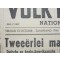 Krant der NSB 13 okt 1944 Volk en Vaderland 