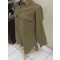 Shirt, Flannel, O.D. Coat Style (Overhemd manschappen WW2)