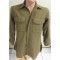 Shirt, Flannel, O.D. Coat Style (Overhemd manschappen WW2)
