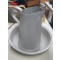 LW Stubenkanne und wasch Wanne Aluminium (LW Watercan and Bowl aluminum)