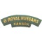 Shoulder title The Royal Canadian Hussars (Montreal) (RCH) (canvas)
