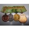 4er Feldspange DDR (set of 4 medals East Gernan Army)