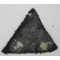 black wool triangle with red triangle