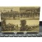 Prent briefkaart  mobilisatie 1914 groeten ui Harskamp, 4delig overzicht