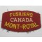 Shoulder title Les Fusiliers Mont-Royal , 2nd Canadian Infantry Division