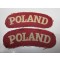 Shoulder titles POLAND (canvas)