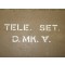 Telephone set D MK V