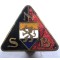  The Dutch "Nationaal-Socialistische Beweging" (National Socialist Movement) was founded by 'Anton Mussert' in December 1931 and was a Dutch pro-German Nazi Party. These membership badges were worn by all party members. The badge comes on its functional p