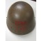 Czech M34 Helmet re-issued by the Germans to WW2 Danish Railway workers 