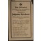 In Memoriam Karte/Death notice Johann Speckner 