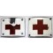 Kraagemblemen set Compagnien Hospitaal soldaten 