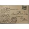 Prent briefkaart 1914 de Vliegduivel Jan Olieslager met zijn Bleriot machine
