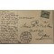Prent briefkaart 1914 de Vliegduivel Jan Olieslager met zijn Bleriot machine