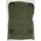  A waterproof, khaki compass pouch with single flap and a pair of lift the dot closures. The pouch measures approximately 11cm x 8cm with bent brass hooks to the reverse.
