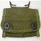 A waterproof, khaki compass pouch with single flap and a pair of lift the dot closures. The pouch measures approximately 11cm x 8cm with bent brass hooks to the reverse.