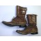 M43 Brown Leather Buckle Boots