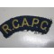 Shoulder title Royal Canadian Army Pay Corps