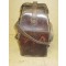 Bruin leren tas voor de opzetkijker dial sight no. 9, MK I voor de 25 ponder en 17 ponder t.b.v. de artillerie