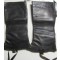 Mounted leggings black leather