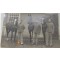 Foto 7 april 1932 3 huzaren in werkkleding met paarden