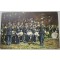 Prent briefkaart  Mil Kapel aangetreden op grasveld 1905-10