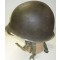 M1C helmet with Westinghouse M1C liner 