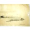 TEKENING Rotterdamse Voedseldropping boven de Rotte 1945 