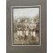 WK1 Grosses Photo 3 Artillerie soldaten 