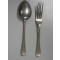 Set bestek Vork en lepel WW2 (Pair of utensils Fork and spoon WW2)