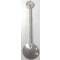 Suikerlepel van 2 1/2 cent en 1/2 cent verzilverd