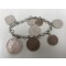 Armband met diverse vooroorlogse munten 